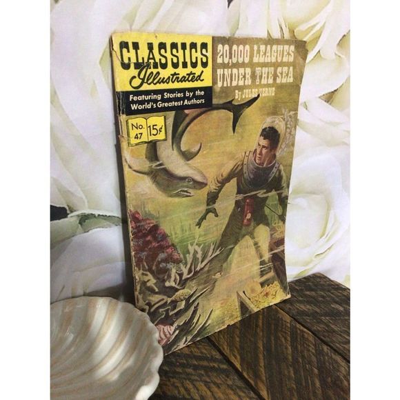May 1949 Classics Illustrated Comic Book “20,000 League’s Under The Sea” - Picture 5 of 16